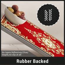 Non-Slip Stair Treads For Wooden Steps, Red Vintage Stair Treads With Super-Grip Rubber Backing, Water-Resistant & Machine Washable Safety Pads – Pet-Safe And Elderly-Friendly Indoor Anti-Skid Protection 15PCS Set
