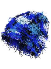 4 件套做旧针织毛绒帽子冬季厚款保暖毛线帽雪地帽骷髅头男士户外滑雪针织帽秋季装备