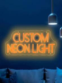 1 件可定制 9 色 LED 霓虹灯 - 适用于卧室、客厅、酒吧、婚礼、生日派对等的墙面装饰照明 - 情人节、圣诞节、万圣节、求婚、周年纪念的独特礼物，USB 供电，节能 | 完美的 DIY 家居照明礼物，霓虹灯墙面装饰，色彩鲜艳，卡哇伊，简约别致，可爱，定制，个性化，独特，适合他的理想礼物，适合她、男朋友、女朋友、家人、朋友、小夜灯、霓虹灯、家居用品、房间装饰、节日装饰、周年纪念日、生日、婚礼