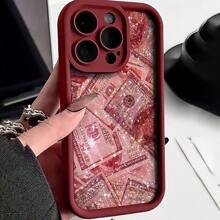 Beautiful And Stylish Design Phone Case Made Of TPU Material Cut Suitable For 16 15 14 13 1211 Pro Max Gift For Birthday, Mother, Family, Friends, Boyfriend, Girlfriend - Red - View 3