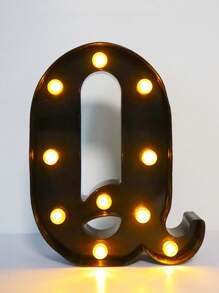 1pc 21.8cm/8.58in Holiday Party Lighting, Christmas Decor Light, Outdoor LED Light, Digits 0-9, Letters A-Z, Christmas Decor Digit Light, Holiday Accessories, Wedding Birthday Party Supplies, Room Scene Decoration - Black - View 42