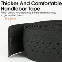 2pcs Road Bike Handlebar Tape, Anti-Slip Perforated Handlebar Wrap, Cycling Accessories - Multicolor - View 5