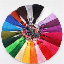 5Pcs/Lot 8+8 Cm Long Tassel Pendant Tassel Brush Crafts Handmade DIY Making Jewelry Finding Accessories - 5 Tassels - View 2