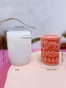 1pc New Miniature Tree Cylinder Silicone Candle Mold DIY For Festival Atmosphere Aromatherapy Desk Decor Accessory