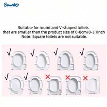 Sanrio Hello Kitty 3pcs Bathroom Set: Soft & Absorbent Carpet, Contour Mat & Toilet Seat Cover - Cozy Polyester Blend For Comfort & Style, Sanrio Bathroom Decor Fall Decor