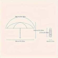 Portable Folding Umbrella UPF50+ Sunscreen 6 Ribs Waterproof 190T Umbrella Cover Dual-Purpose Capsule Umbrella With Storage Box Iron Handle Iron Shaft Iron Frame Leisure Style Manual Opening And Closing Are Suitable For Holiday Gifts.