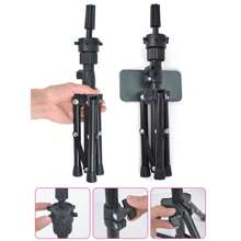 1PC Mini Adjustable Mannequin Head Tripod Stand, Unisex-Adult Hairdressing Training Holder, 360-Degree Rotating, Non-Slip Salon Model Support With Height And Leg Adjustability