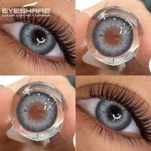 Eyeshare 1Pair Kleur Contactlenzen Voor Ogen Zacht Blauw Schoonheid Pupillen Bruine Oogmake-up Kleurrijke Contact Grijze Ooglenzen Jaarlijks Gebruik Cosmetische Groene Contactlenzen