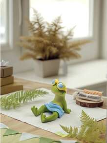 1 件创意桌面手机支架，可爱动物卡通装饰，休闲手机支架，礼物创意，适合观看节目 - 彩色 - 查看 3