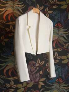 Women's Thin Blazer Jacket, Waist Flattering Elegant Look