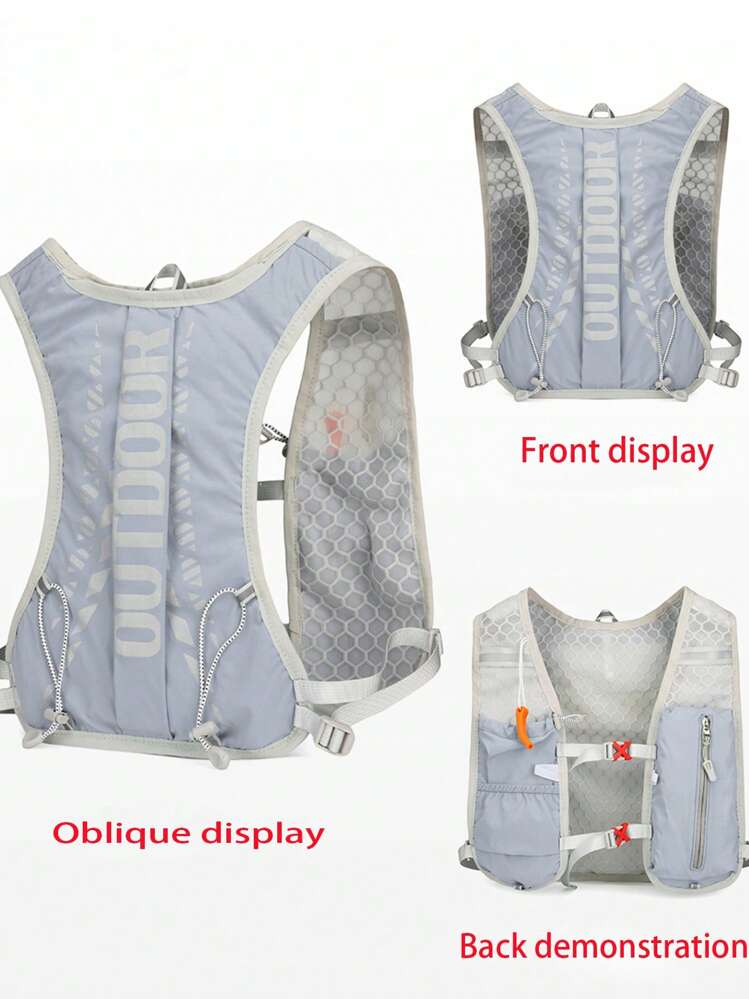 Dedoo Running Vest, 5L Hydration Vest Lightweight, Breathable And Sweatproof Running Backpack, Adjustable Running Hydration Vest For Trail Running Marathon Race Jogging Cycling - Grey - View 7