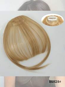 合成自然额头假刘海空气刘海假发女款真人漫画齐刘海隐形假发合成空气刘海假发女式迷你假刘海黑棕色假发接发 - 黑色 - 查看 13