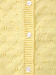 Mädchen leichte knöpfbare durchbrochene gestrickte Strickjacke
