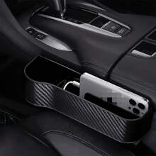 3 organizadores para preencher vãos de assentos de carro - Caixas de fácil instalação para guardar celular, chaves e outros itens - Servem na maioria dos veículos. Caixas organizadoras laterais multifuncionais para assentos de carro com porta-copos, caixa de armazenamento para celular no banco dianteiro do carro, 2 recipientes de armazenamento para design de interiores de veículos para preencher vãos de assentos e apoios de braço, lixeira portátil, bolsa organizadora para carro