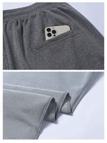 Set de 2 pantalones de verano para hombre, transpirables y absorbentes del sudor, de moda para deportes al aire libre - Multicolor - Ver 5