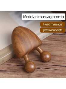 Sandalwood Nasal Facial Massager - Eye Soothing Tool, No Batteries Required, Fragrance Free