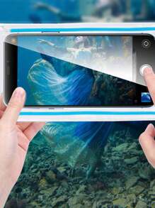 2pcs Lanyard Luminous Waterproof Pouch, Suitable For Outdoor Water Activities Such As Rafting/Diving/Swimming/Surfing/Canoeing/Fishing, Clear Touchscreen Waterproof Phone Case To Protect Your Phone - Multicolor - View 5