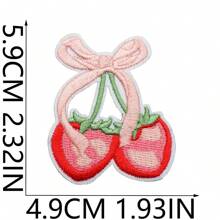 1片/20片装刺绣布贴 – 浪漫粉色花束、心形蛋糕、蝴蝶结和靴子图案，可熨烫/缝制，适用于圣诞节和新年节日服装、包包、帽子、牛仔裤和T恤的装饰，涤纶材质，DIY时尚布贴 | 爱心主题装饰 | 精致刺绣