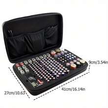 Battery Organiser Storage Case Holds AA AAA C D 9V With Tester - Storage Box - Black - View 3
