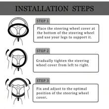 Three-Dimensional Mesh Breathable Sweat-Absorbing Comfortable Car Steering Wheel Cover Without Inner Ring For 38mm Auto Parts - Red - View 6