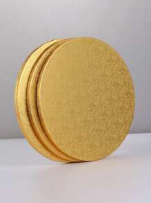 1pc Cakebon Round Cake Drum, 12 Inch Diameter, 1/2 Inch Thick, Sturdy Cake Corrugated Paperboard For Multi-Tier Cake, Suitable For Birthday Party, Family Gathering, Wedding Cake Decoration, Baking Decoration Tray