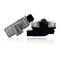 laky 2pcs Car LED Door Welcome Lights, Dedicated Use For Skoda Superb Skoda Kodiaq Models, Auto Sensor High Definition Pattern Projection Lights, Plug And Play, Convenient Installation, Car Modification Accessories