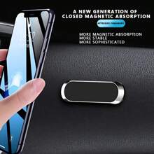 1pc Magnetic Car Phone Holder, Waterproof Alloy Bracket, Dashboard Car Phone Mount, GPS Navigation Phone Stand, Compatible With Smartphones, Use With Magnetic Plate Compatible With IPhone, Android Phone, Gift For Birthday, Family, Friends Car Accessories