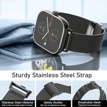 Metal Milanese Strap Compatible With Xiaomi Miband 9 Pro/8Pro Stainless Steel Wristband Bracelet Compatible With Redmi Watch 4/5 Replacement Belt Band - For Redmi Watch4/5/8Pro/9Pro - View 10