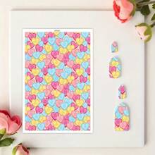 CYFUN DESIGN 1 件花朵花卉软陶瓷耳环水转印纸彩绘小花手工粘土一次性水溶性贴纸返校，返校，学校用品 - 彩色 - 查看 25