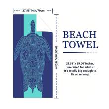 1 szt. wielokolorowy ręcznik plażowy wykonany z supermiękkiej mikrofibry, cyfrowy ręcznik plażowy, pokrowiec na klimatyzację, koc do drzemki w biurze, wysokiej jakości koc retro casual, wiszący na ścianie
