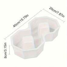 Moule à pas en béton en forme de 8, moule en plastique pour trottoir en ciment pour la décoration du jardin et de la terrasse