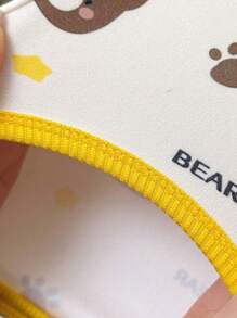 1pc Cute Bear Print Soft, Anti-Shedding Pet Vest Shirt, Suitable For Medium & Small Cats & Dogs, Can Be Worn Inside Or Outside