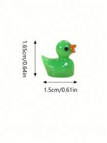 50pcs Luminous Resin Mini Animals, Glow-In-The-Dark Ducks & Figurines, Suitable For Garden, Party, Miniature Landscape, Aquarium, Dollhouse Decor (Random Design) Outdoor Decor Garden Decor Home Decor