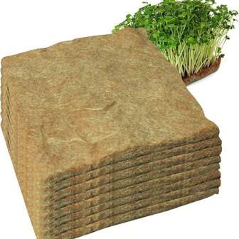 10pcs/Set Plant Growth Pads, Sprout And Seedling Cultivation Fiber Mat For Green Micro Seeds Hydroponics
