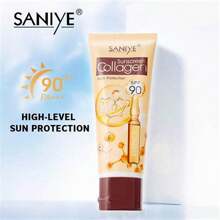 Bloqueador Protector Solar Spf90 Con Collageno Saniye - Beis - Ver 2