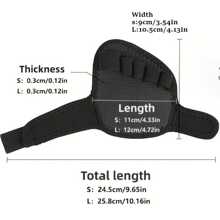 1 Pair Adjustable 5-Finger Forefoot Pads, Polyester Fiber Dance & Yoga Cushions, Hand-Washable Strap Design, Black - Size L - View 8