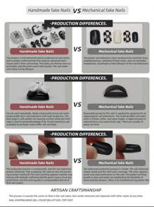 10片手工可佩戴美甲假指甲，手绘豹纹猫眼按压式美甲贴片，中渐变猫眼美甲贴片，按压式美甲贴片，简约设计美甲贴片，全覆盖假指甲贴片，Y2K风格美甲贴片，独特创意假指甲贴片，促销日常美甲贴片，可重复使用，适合女性日常佩戴，也可用于派对和晚宴，可重复使用的美甲用品，手工按压式美甲贴片 - 彩色 - 查看 10