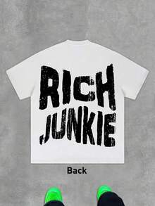 rich club T-Shirt Men's Y2K Style Graphic Cotton T-Shirt - Soft & Comfortable Crew Neck Short Sleeve Tee pwith Bold Portrait Print, Hip Hop Streetwear Fashion Top for All Seasons, Casual Streetwear | Round Neck Tshirt | Cotton Shirtp - Blanco - Ver 4