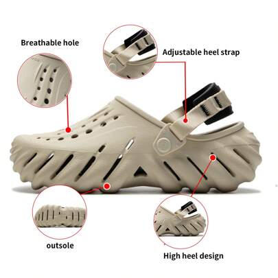 Crocs 207937-2YJ Zuecos huecos unisex, sandalias tipo zuecos Bobo, pantuflas para interiores/exteriores, zapatos casuales