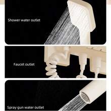 Minimalist Bathroom Shower Head Set With Separate Mixer Valve, Simple Design All-Copper Cold & Hot Water Faucet Home Bathroom Decor Fall Decor