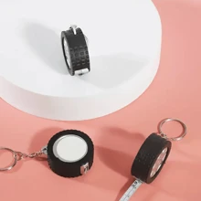 1pc Customizable Mini Pocket Tape Measure, Household Small Tool, Can Measure Up To 1 Meter Length