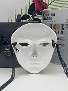 1pc Women's Gold Full Face Mask - Fashionable For Street Dance And Halloween Accessories, Smooth PP Material, Suitable For Parties And Events, Street Dance Gear | Bold Design | Fashionable Performance, Halloween Costume Solid Color Party ABS Plastic (ABS Resin) Mask, All Season - Multicolor - View 6