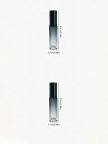 1 件便携式香水补充瓶，10ml 渐变灰蓝色厚玻璃喷雾瓶，旅行空容器，香水瓶