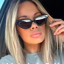 Women's Cat-Eye Sunglasses Anti-UV Sunglasses, Fashionable Luxury Sunglasses For European And American Markets
