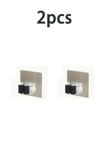 8/4/2/1 件带挂钩的拖把夹收纳架，壁挂式多功能拖把和扫帚架，防水防滑工具收纳架，适用于家庭、浴室、厨房、花园和车库