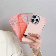 Set de 3 fundas de teléfono mate de unicolor de cobertura total y antichoque, aptas para Apple 16PROMAX/15PLUS/15PRO/15/14PROMAX/14PLUS/14PRO/14/13PROMAX/13PRO/13/12PROMAX/12PRO/12 11PROMAX/11PRO/11/XSMAX/XR/XS/7/8PLUS, cubierta protectora
