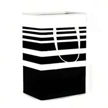 1pc Large Capacity Folding Laundry Basket, Fabric Storage Laundry Bag, Laundry Basket, Fabric Storage Basket, Folding Dirty Clothes Storage Basket, Bathroom And Bedroom Laundry Organization And Storage, Room Decoration, Home Decoration Home Bathroom Decor