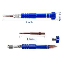 3 Pieces Portable Home Repair Tool Kit, 5-In-1 Multi-Function Mini Screwdriver Set (T6 Torx, T5, 1.5, -2.0, Star 0.8) And 3-In-1 Keychain Screwdriver Set, Suitable For Phones, Glasses, Electronics, Watches, Laptops, Jewelry