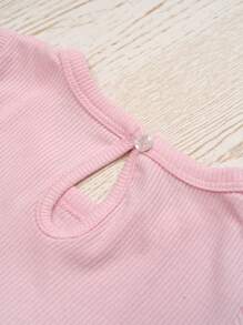 minizone 3件套女婴休闲百搭短袖连体衣套装，夏季 - 彩色 - 查看 6