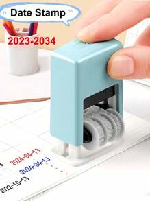 Small Adjustable Date Stamp, Manually Adjustable Year/Month/Date, Self-Inking Printer For Production Date, No Ink Included (Requires Separate Ink), Roller Stamp For Calendar Date, Production Date Number,Back To School,School Supplies